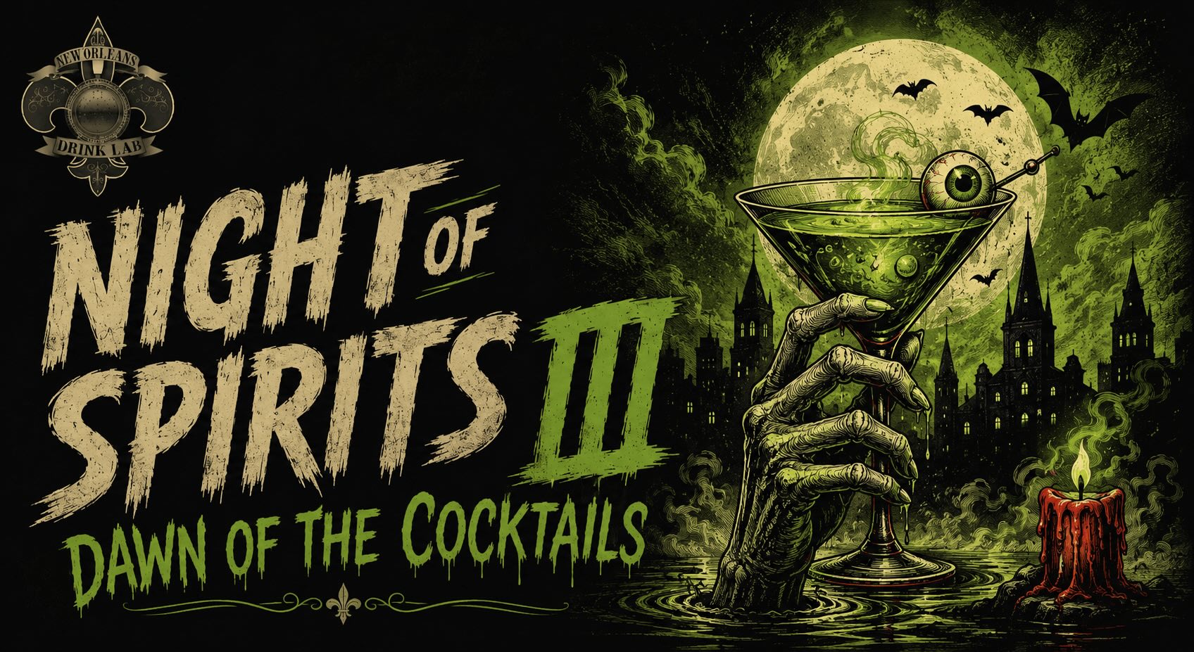Night of Spirits III, an interactive cocktail experience from New Orleans Drink Lab.